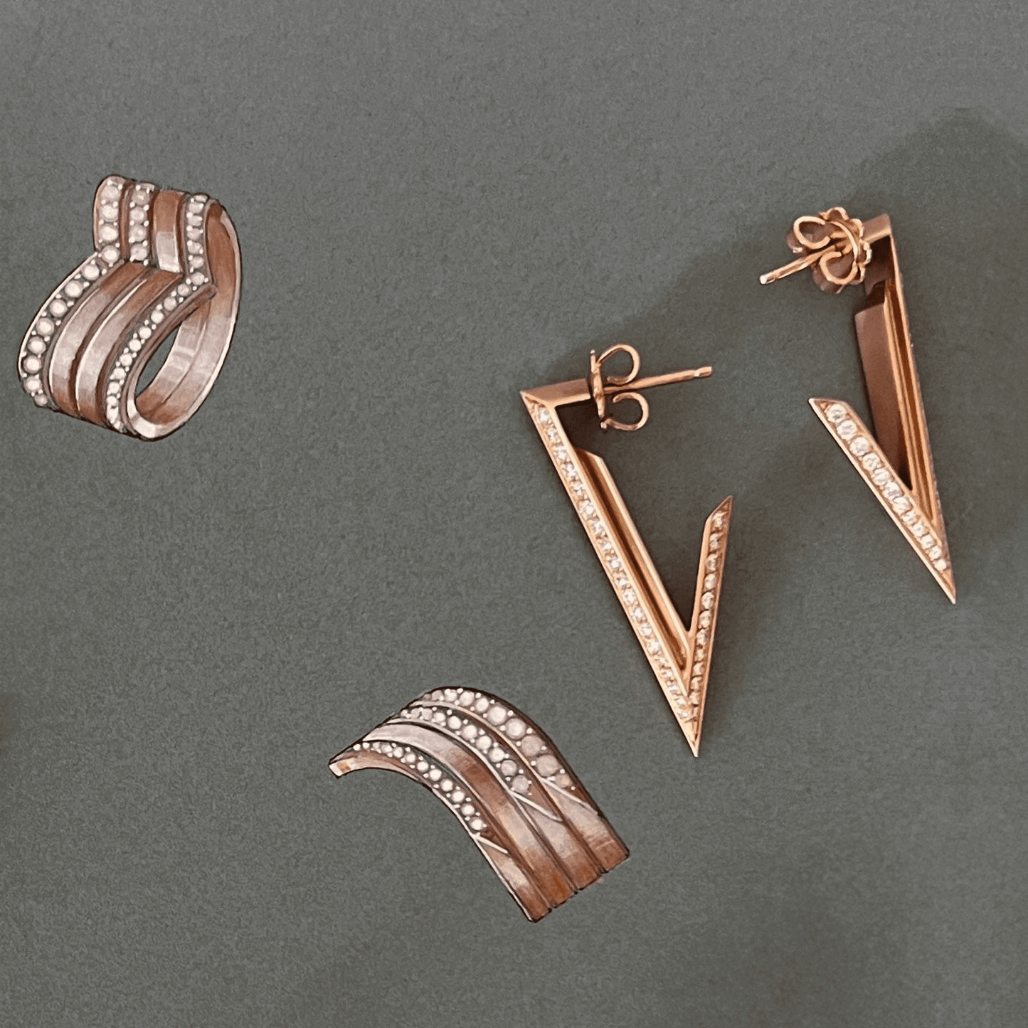 Vector Earrings Large