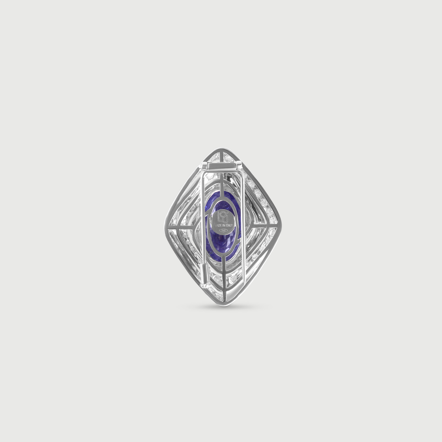 Tanzanite Brooch in Enamel