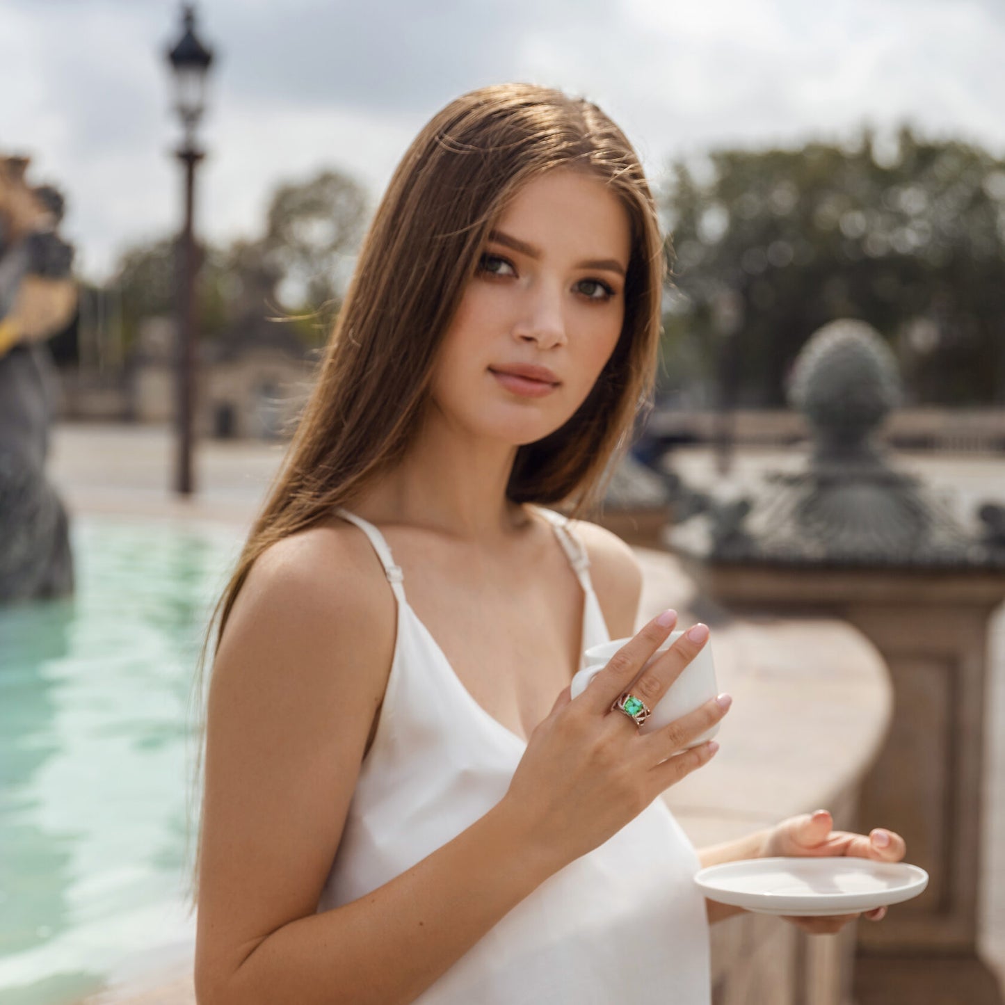 Tokyo Tourmaline & Diamond Ring
