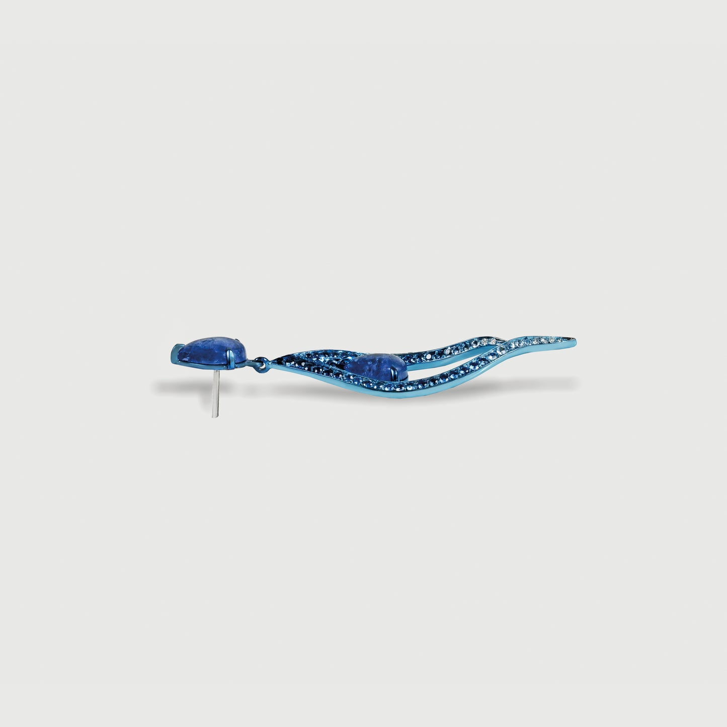 Monumenta Tanzanite & Sapphire Earrings