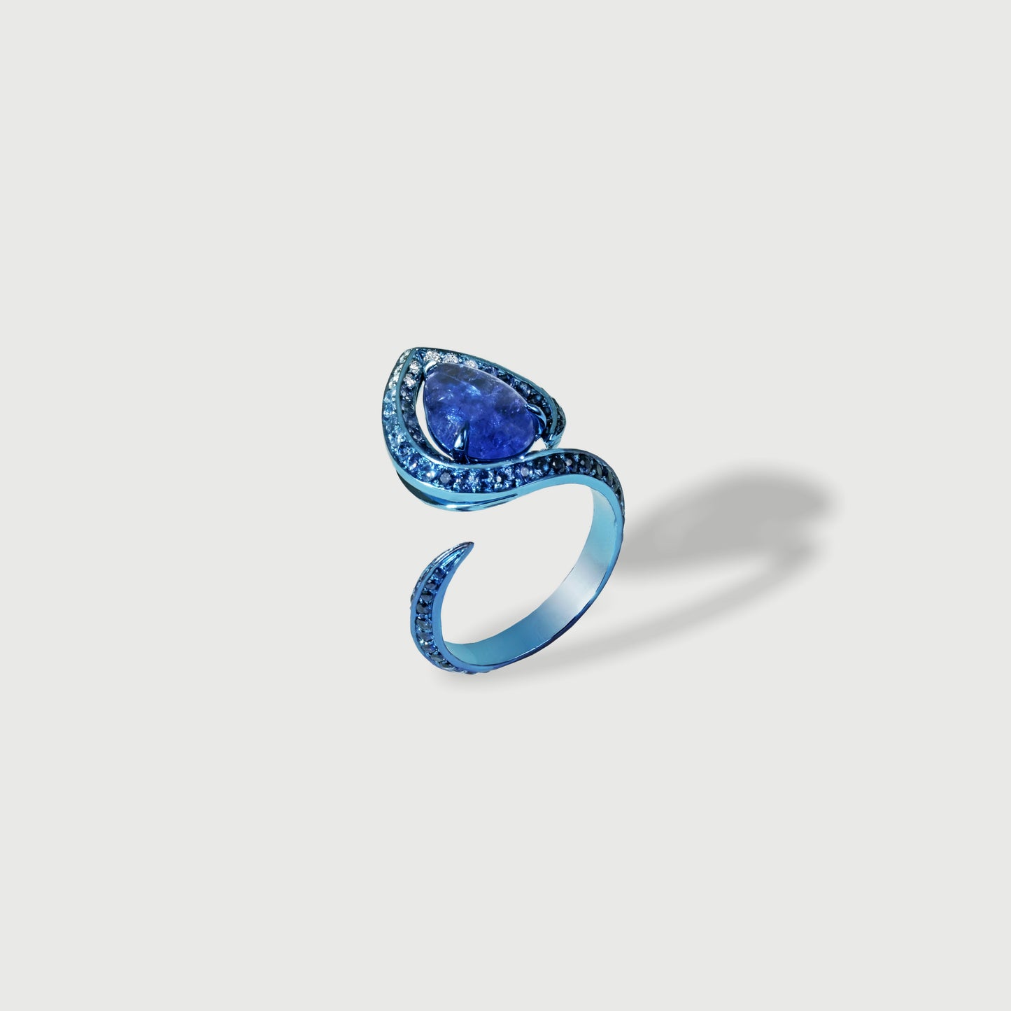 Monumenta Tanzanite & Sapphire Ring