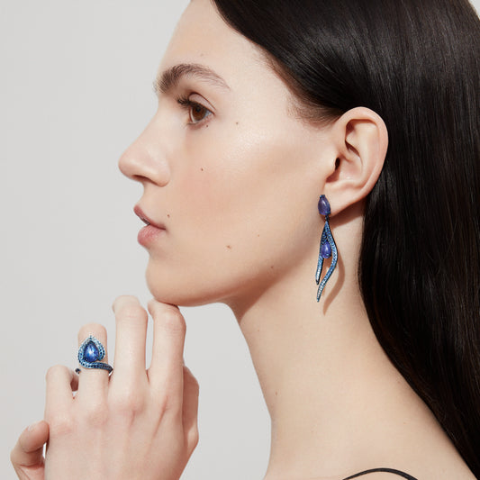 Monumenta Tanzanite & Sapphire Ring