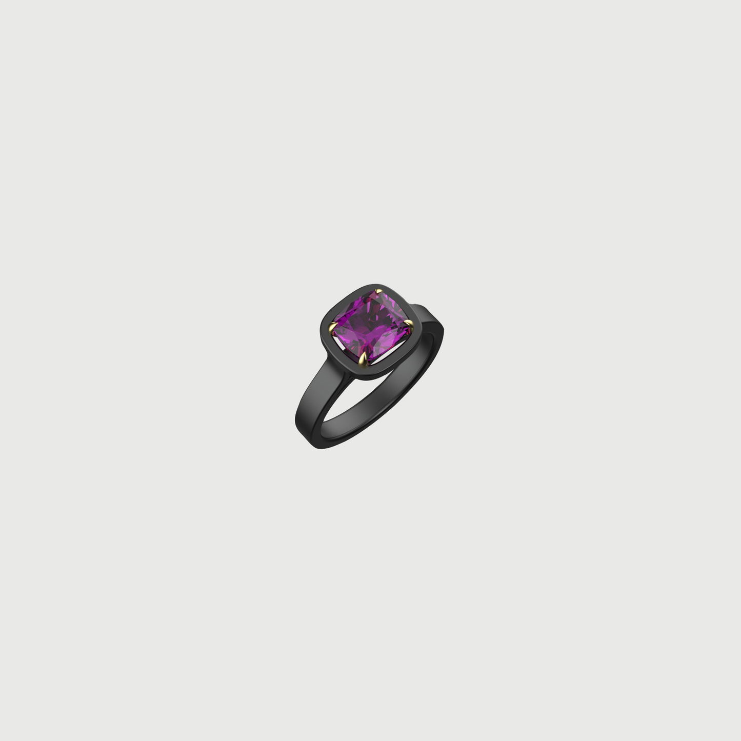 Rhodolite & Diamond Ring