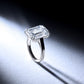 Diamond Emerald Cut Engagement Ring