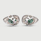 Emerald Cabochon Earrings