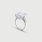 Diamond Emerald Cut Engagement Ring