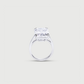 Diamond ring on a light gray background