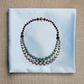 Necklace in Brown Titanium with Emeralds & Diamonds