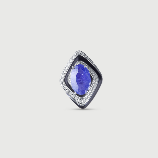 Tanzanite Brooch in Enamel