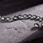 Carbon & White Diamonds Bracelet & Earrings | Louiza Jewellery