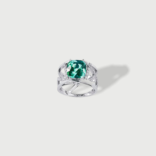 Tokyo Tourmaline & Diamond Ring
